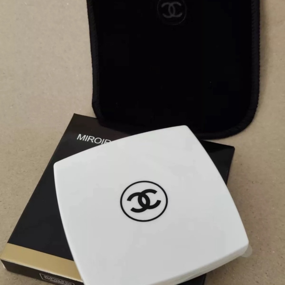 Chanel White Compact Mirror